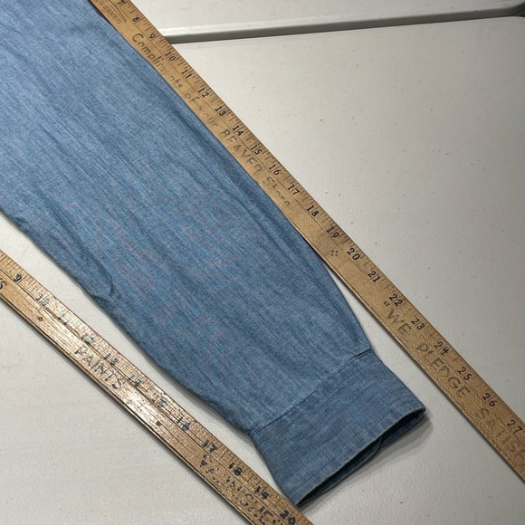 Polo Ralph Lauren size Large Classic Fit "Sun-Baked" Chambray Button Down Shirt - Picture 13 of 14